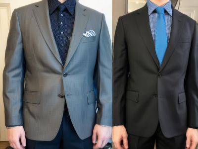 Before and after suit alteration example