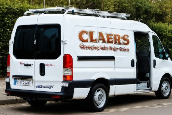 Glory Cleaners service van delivering professional services