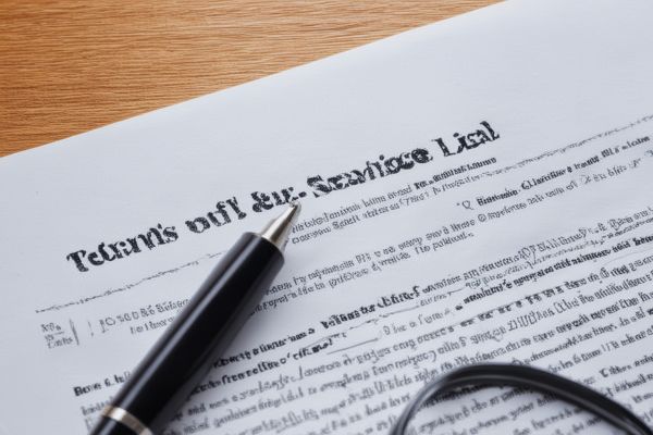 Terms of service and legal conditions